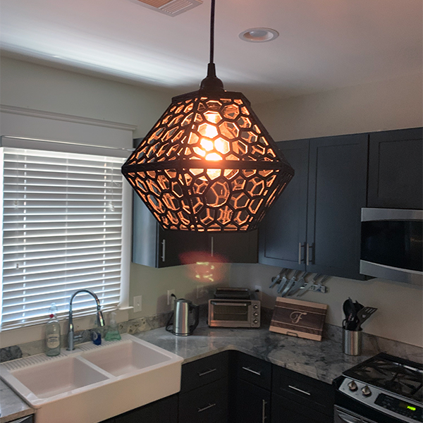 3D Printed Lattice Lamp Shade